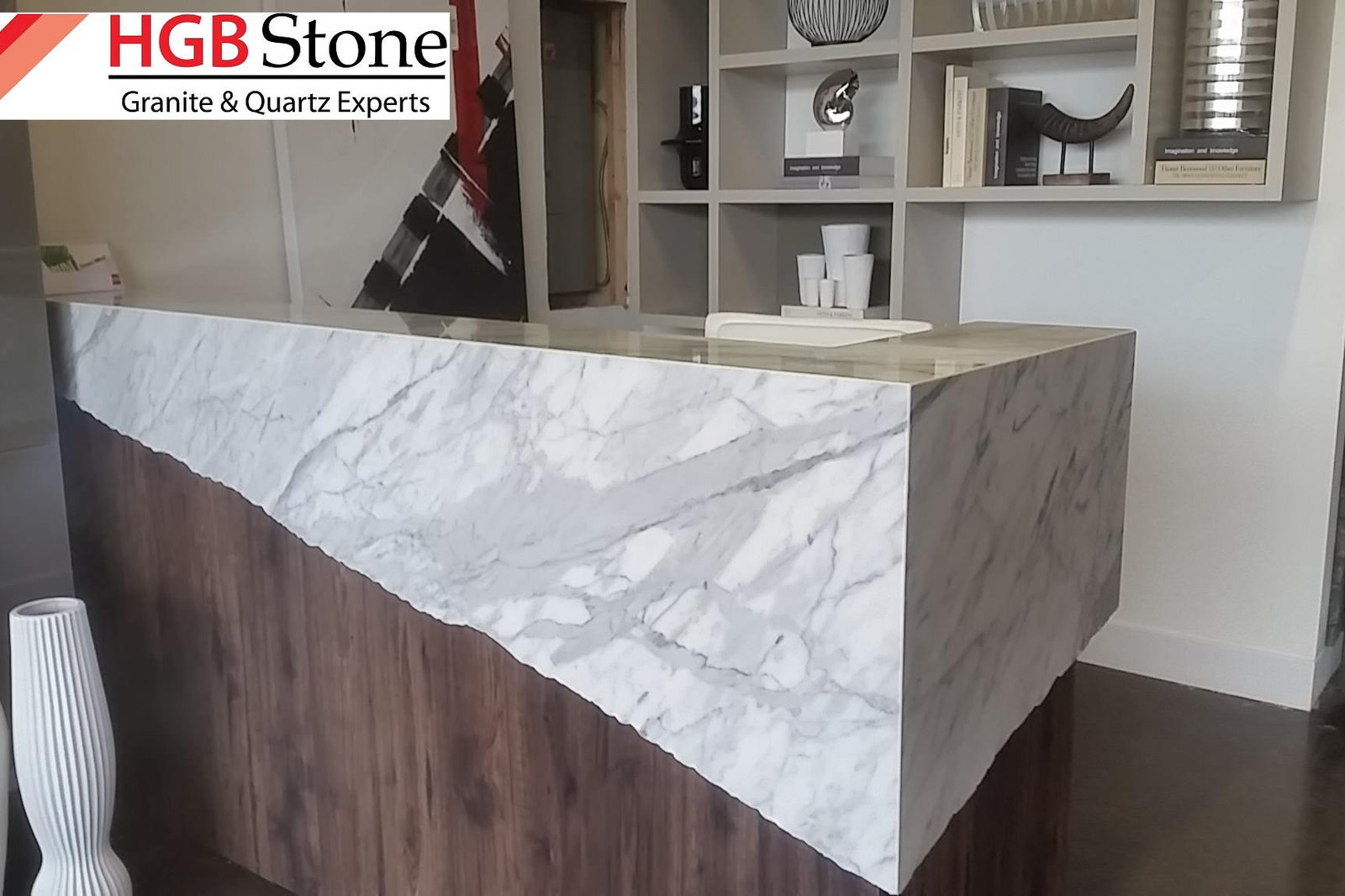 Marble reception desk