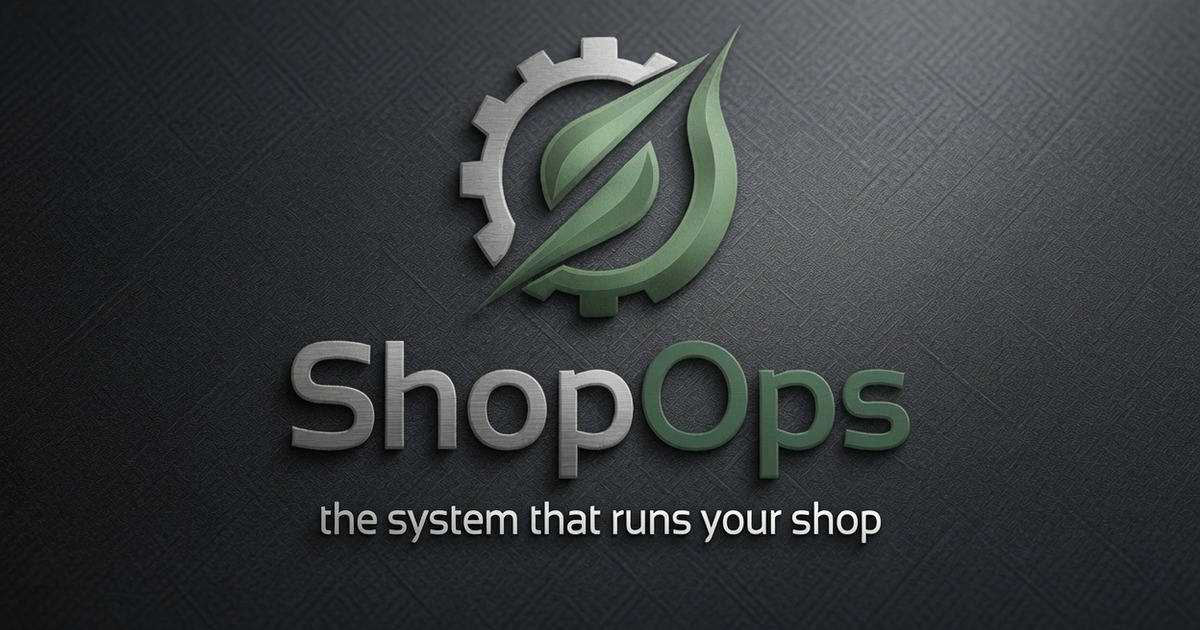 ShopOps business card